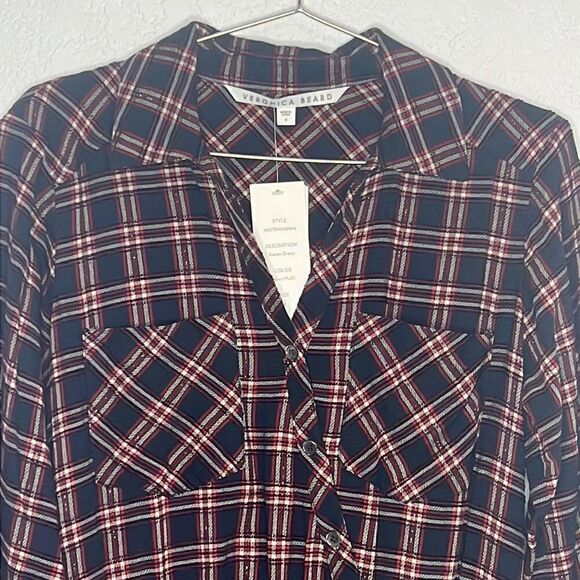 NWT Veronica Beard Karen Dress Navy Multi Size 4 - Picture 4 of 15